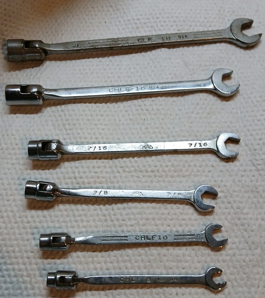 Mac 6Pc Combination Flex Head Socket End Wrench Set «1/4-9/16»