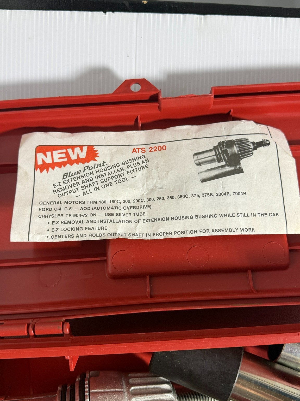 Blue-Point YA481 ATS2200 Transmission Extension Housing Bushing Tool Set