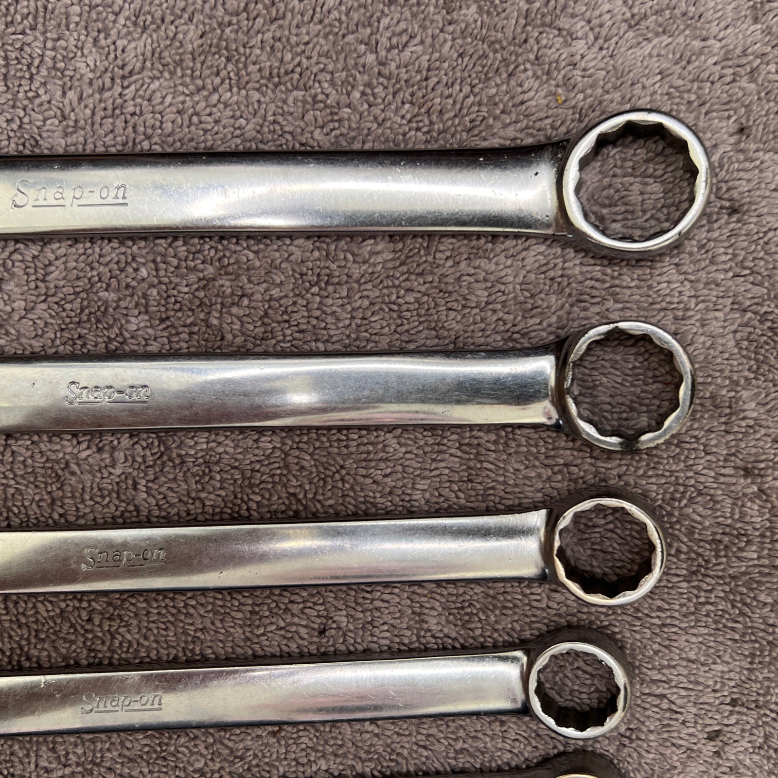 Snap-On Tools USA 7pc 3/8-3/4” (SOEX12-OEX24) Chrome Combination Wrench 12 Point