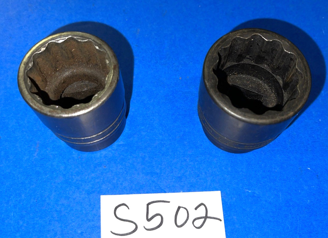 SNAP-ON TOOLS 2 PIECE 3/4 DRIVE SOCKETS 1-3/16 (30MM), 1-3/8 (35MM)