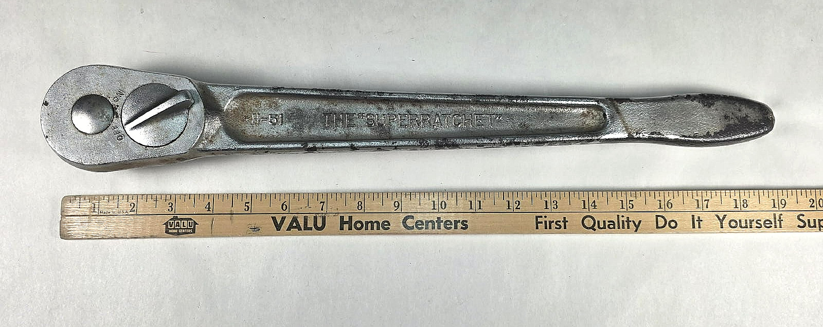 Vintage USA J. H. Williams H-51 Super ratchet 3/4” Drive Ratchet Wrench 19″ Long