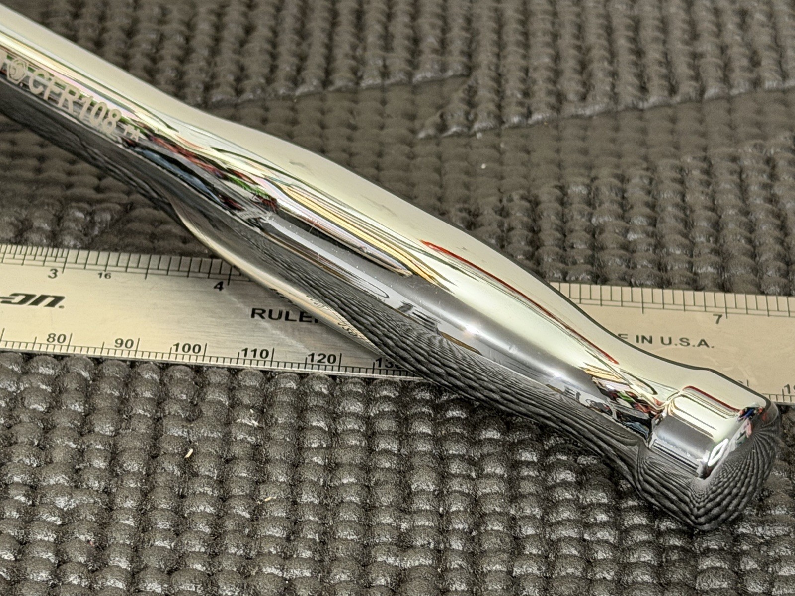 MINT Matco 1/2” Drive Ratchet 88 Tooth 10” Long Chrome Handle USA🇺🇸 – CFR108