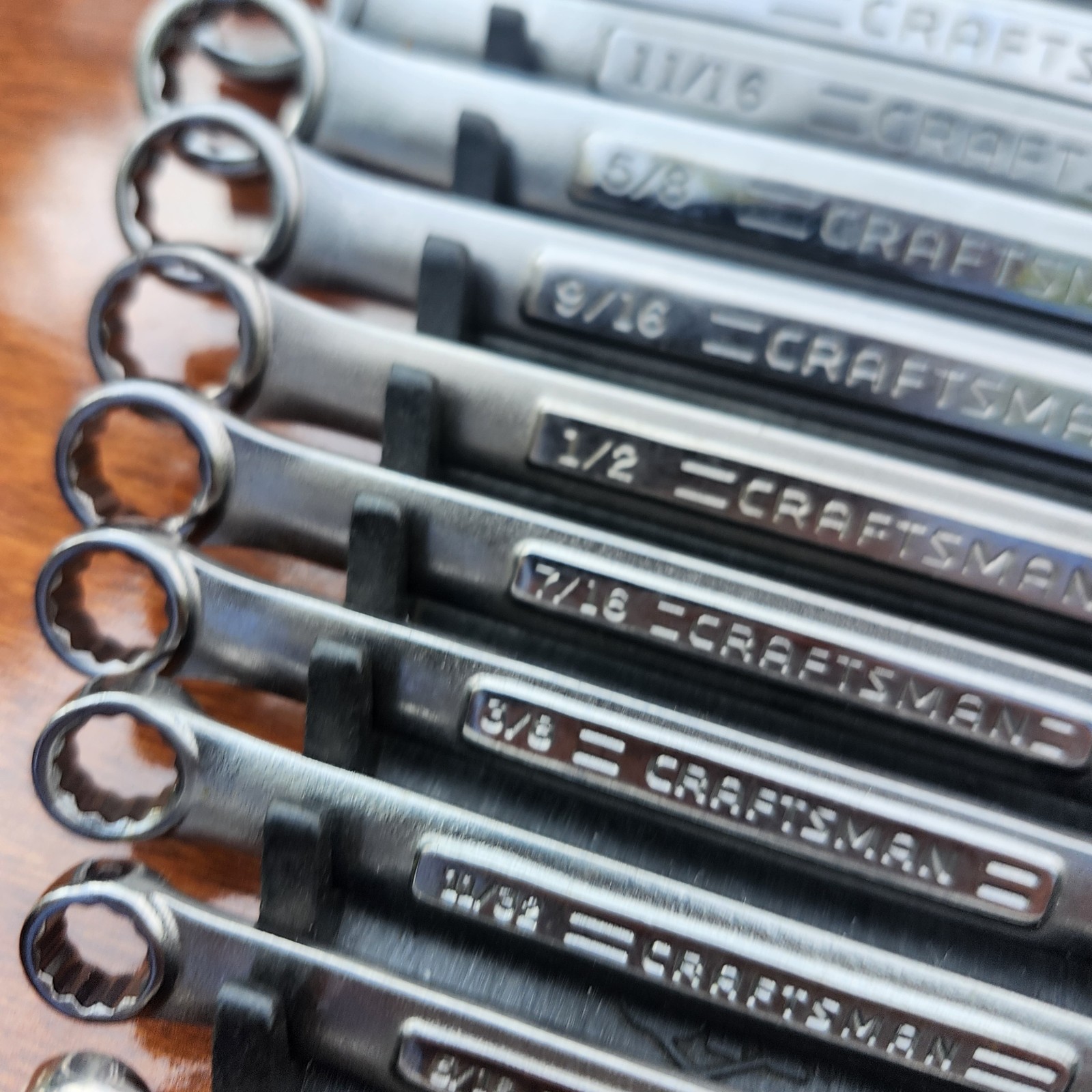 Craftsman SAE Combination Wrench Set USA 12 Point 1/4″ – 1-5/16″ 18 Tools Used