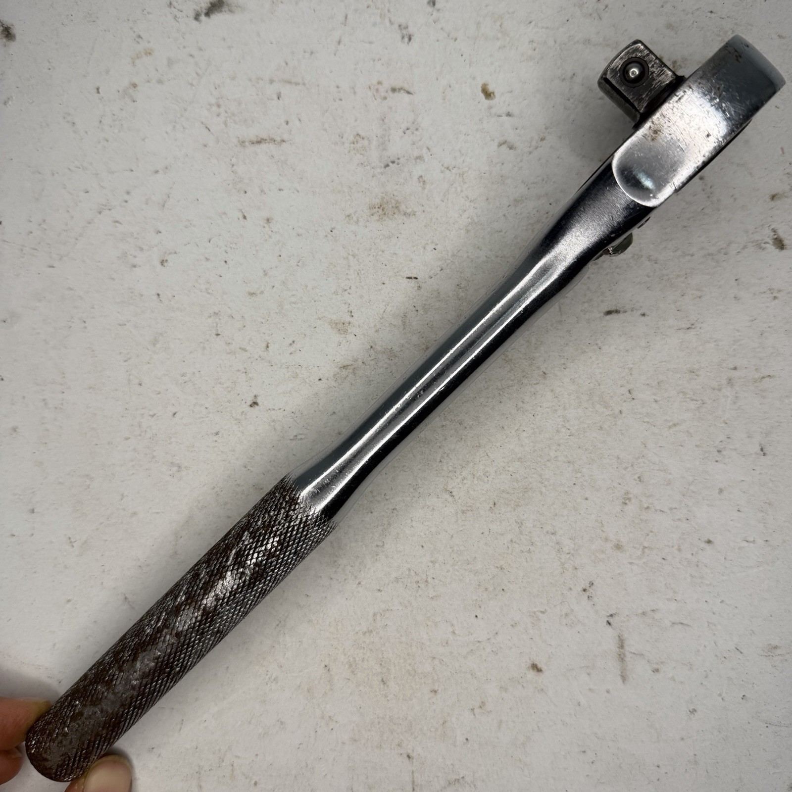Proto Professional 5449 1/2″ Drive Ratchet Knurled Handle – Made in USA – Rust