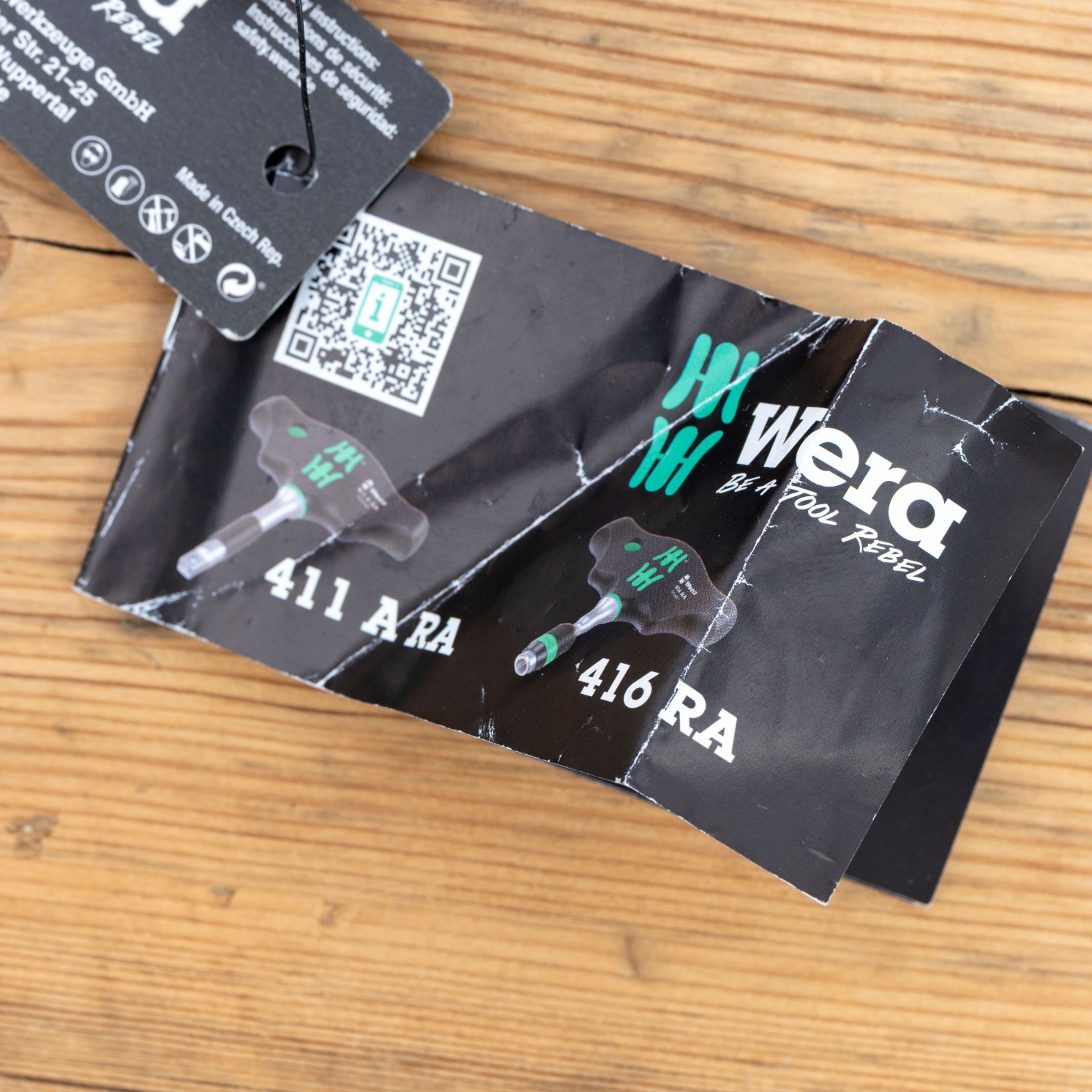 Wera 411 A RA T-handle 1/4″ Square Ratchet Driver 05023460001