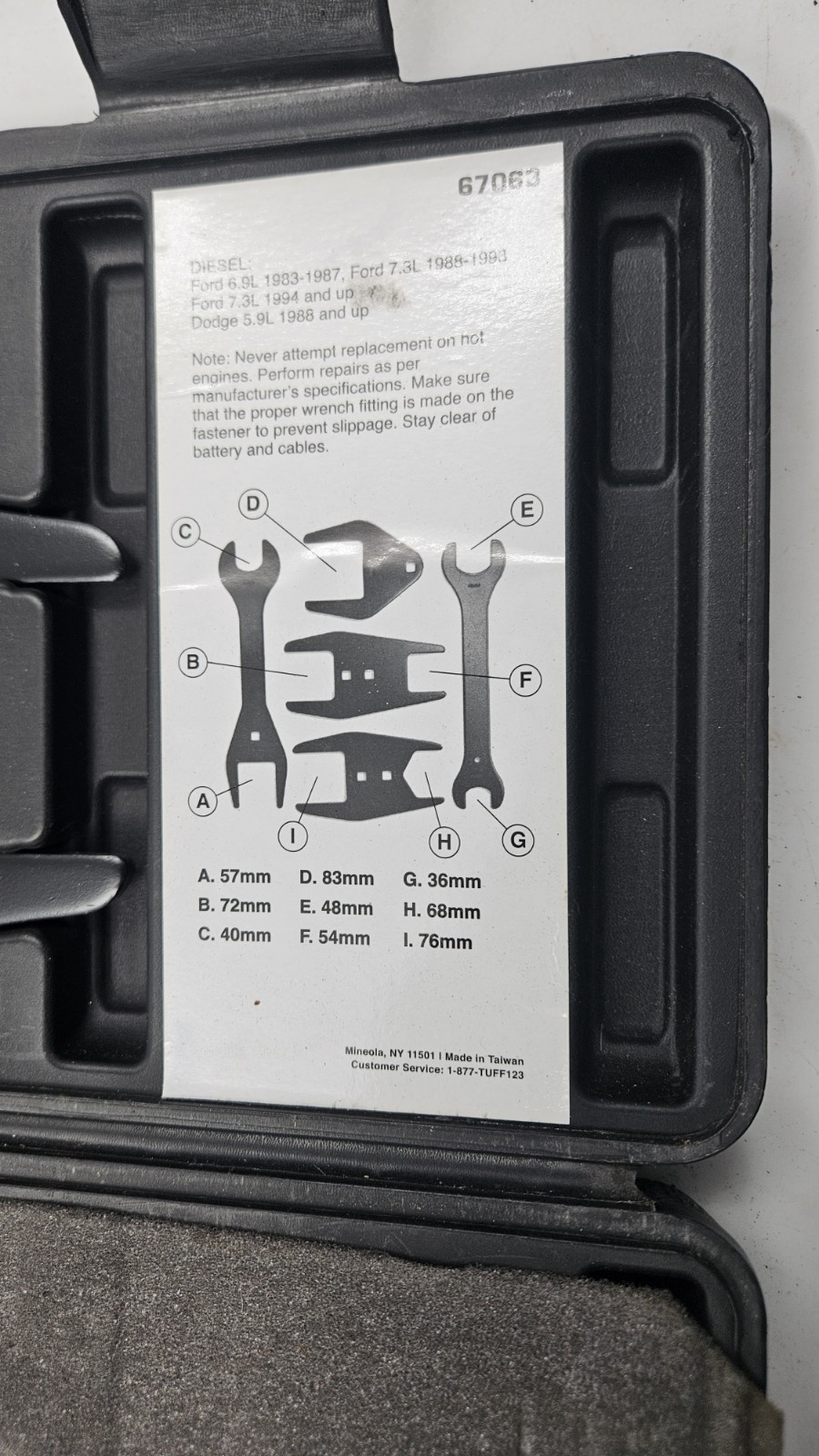 Lightly EverTough 67063 Fan Clutch Wrench 9 Piece (5 Actual Tools) Set Kit