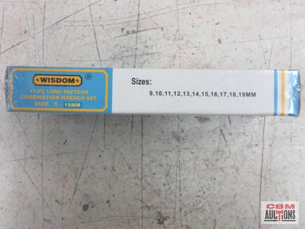 Wisdom 01-W11MWV-1 – 11pc Metric Long Pattern Combination Wrench Set (9mm – 19mm