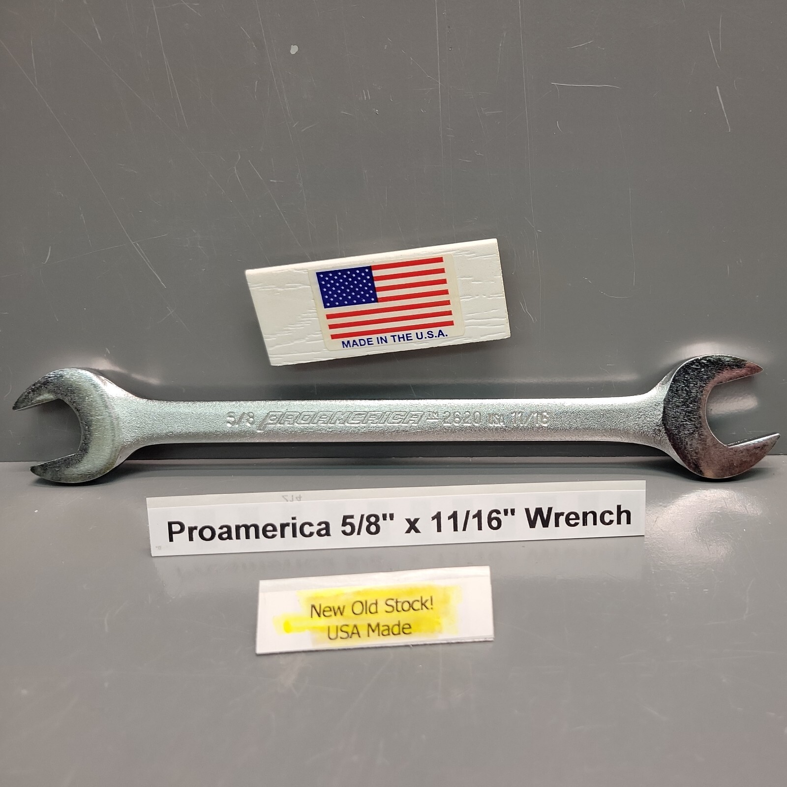 ProAmerica 2620 Wrench Open End 5/8 x 11/16 For the Mechanic & Craftsman NOS USA