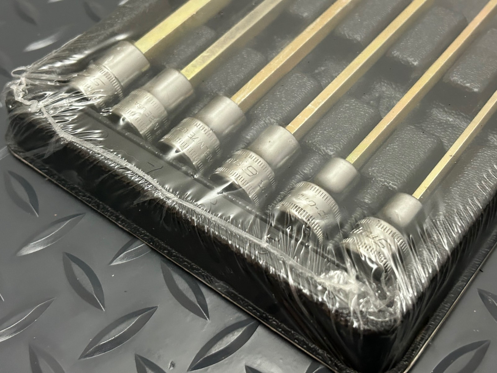 Snap-on 206efablm 6 pc 3/8 drive 4-8,10mm long ball hex driver set sealed USA