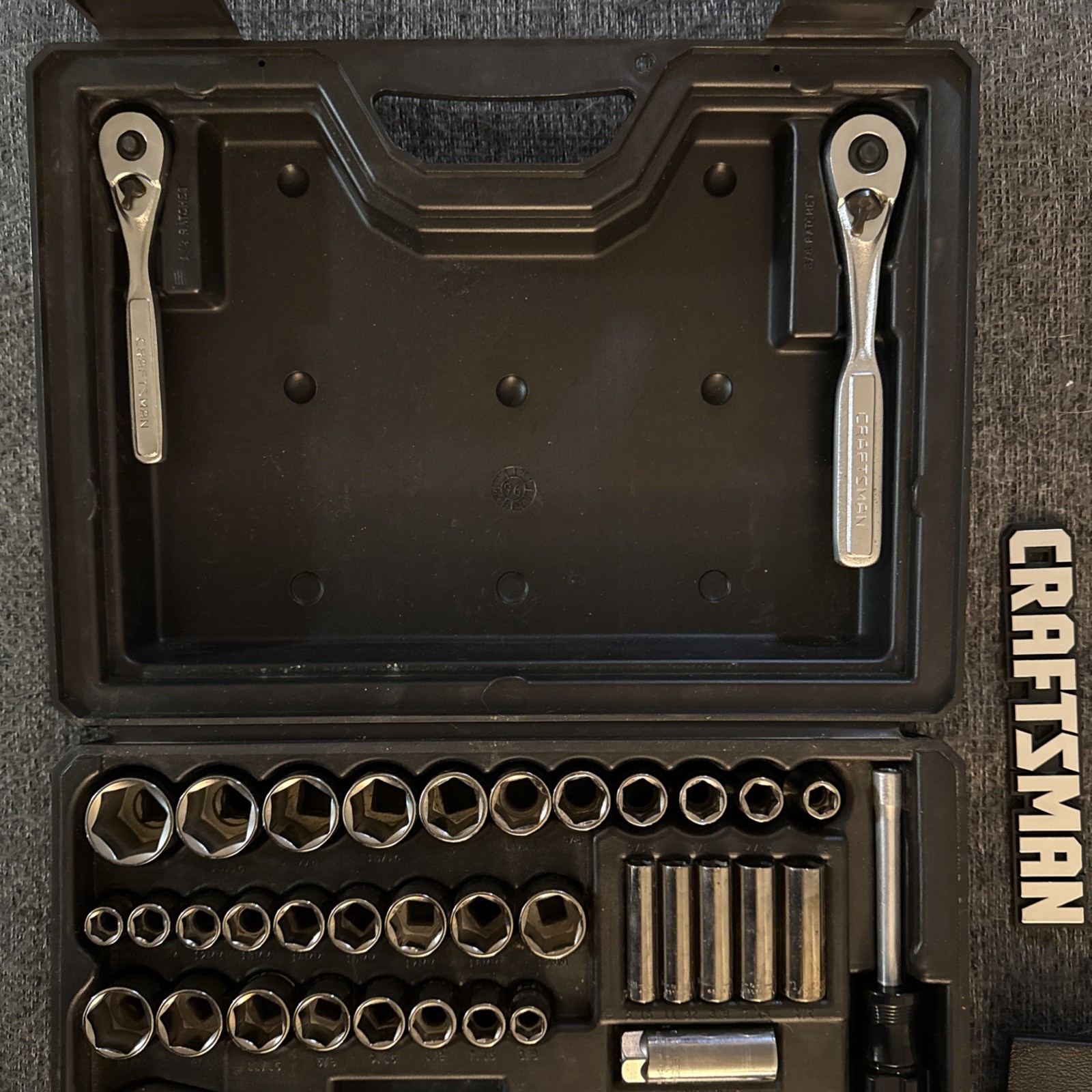 Craftsman 33675 – 75pc Metric & SAE Socket Set 1/4″ 3/8″ 1/2″ MADE IN USA
