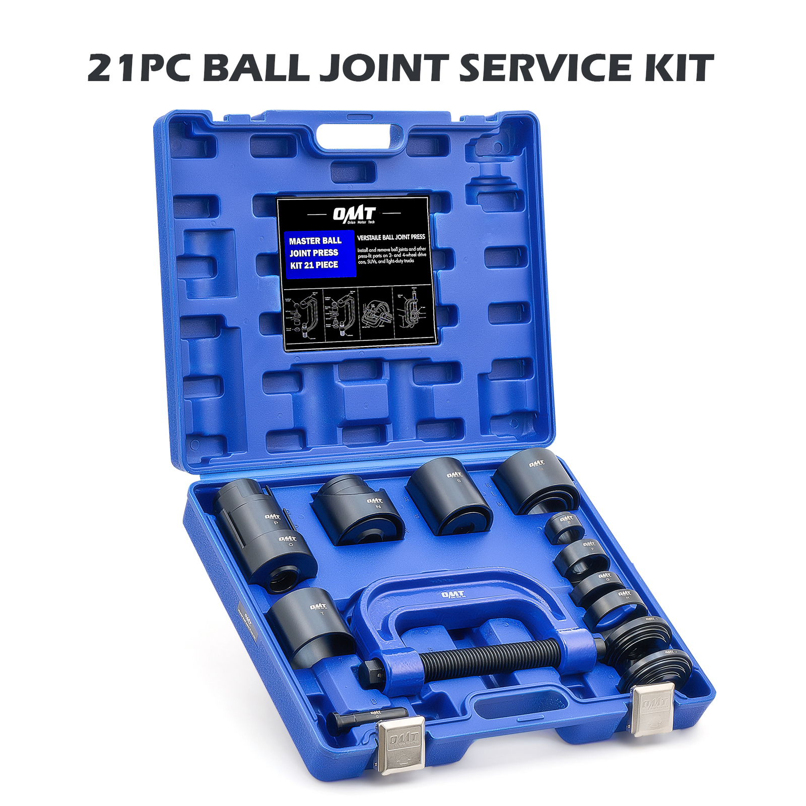 21 PCs Ball Joint Service Equipment&Master Adapter Kit Auto Repair All-in-One