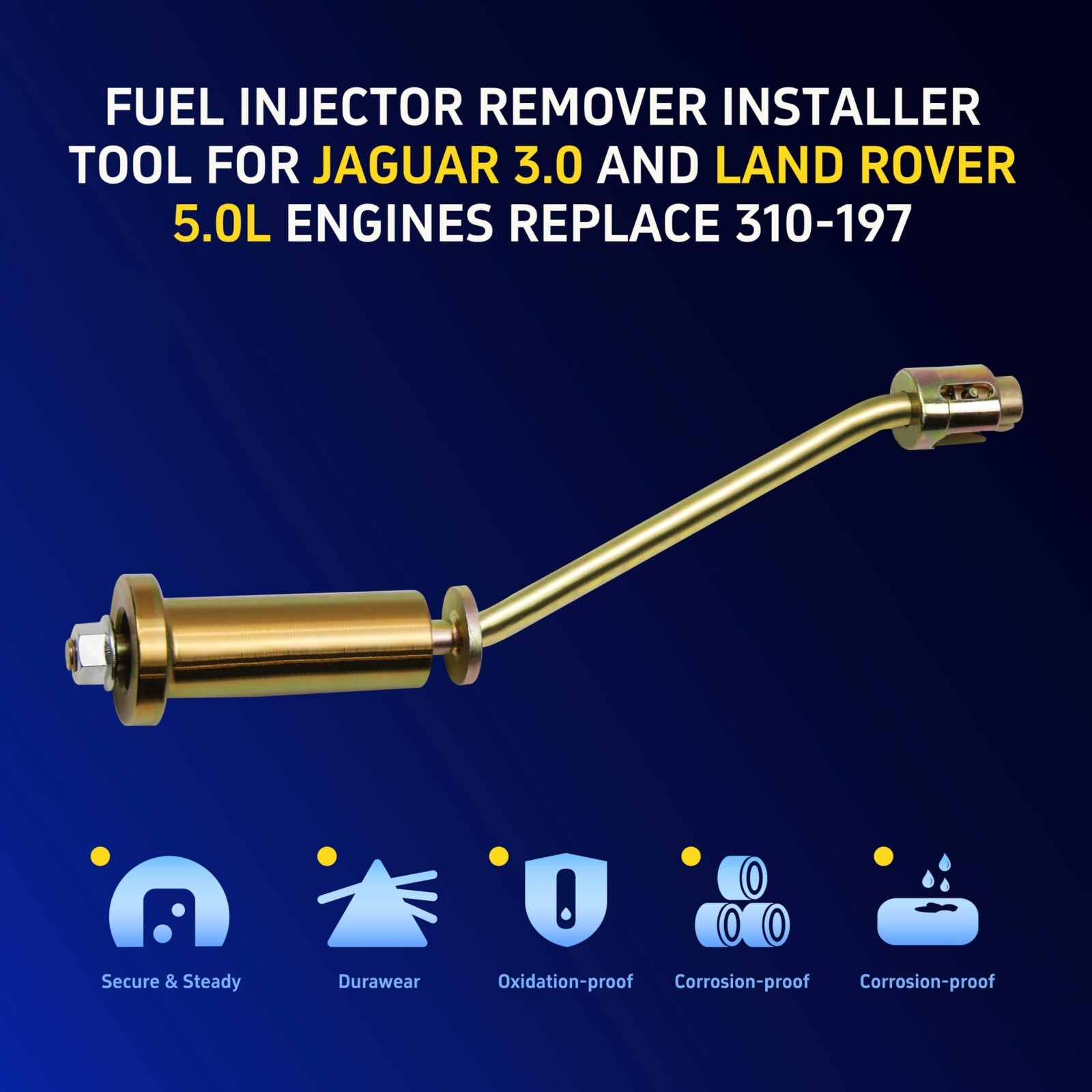 Fuel Injector Remover Installer Tool for Land Rover 5.0 Jaguar 3.0 Auto Engines