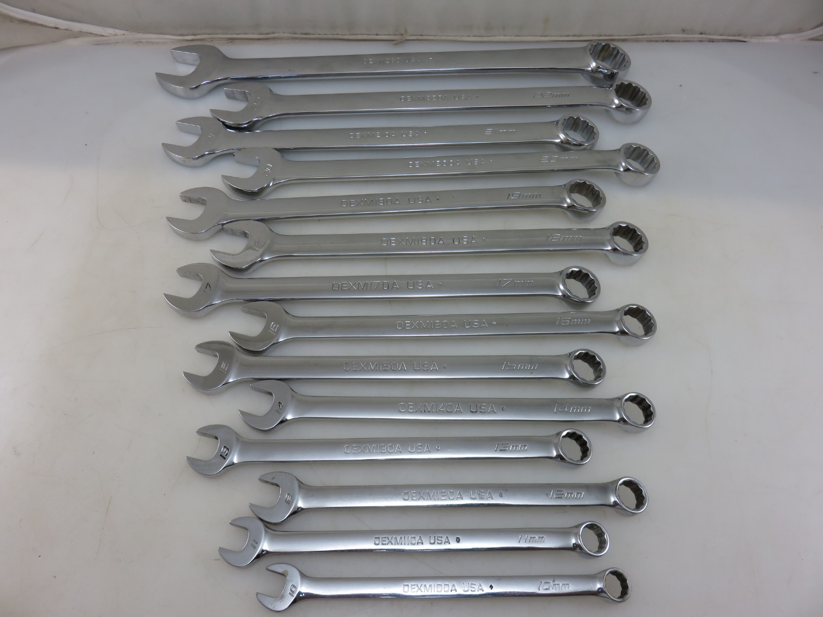 Snap-On METRIC OEXM Series Combination Wrench 14pc Set 10mm-22mm + 26mm
