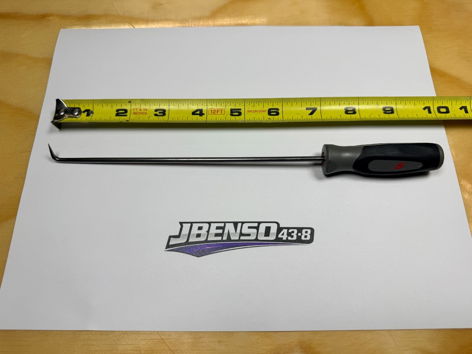 Snap-on Tools NEW DARK TITANIUM 6″ Mini Soft Grip Long 90° Tip Pick SGL3ASH90CDT