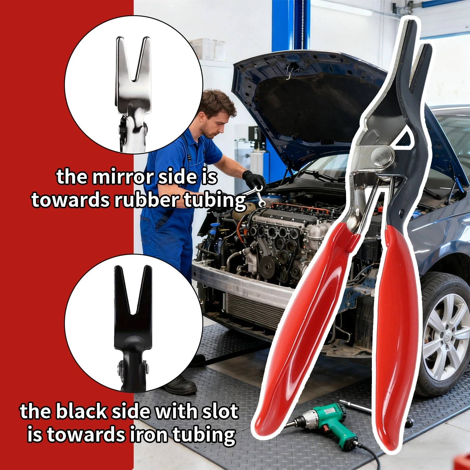 Separator Pliers Pipe Tool Angled Auto Fuel Water Vacuum Line Tube Hose Remover