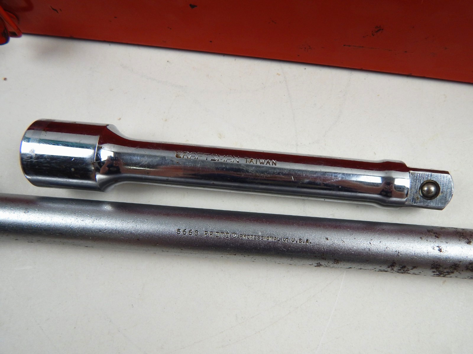 Craftsman Taiwan 3/4” Drive Socket Set 7/8” to 2-3/8” w/ Braker Bar & Case READ