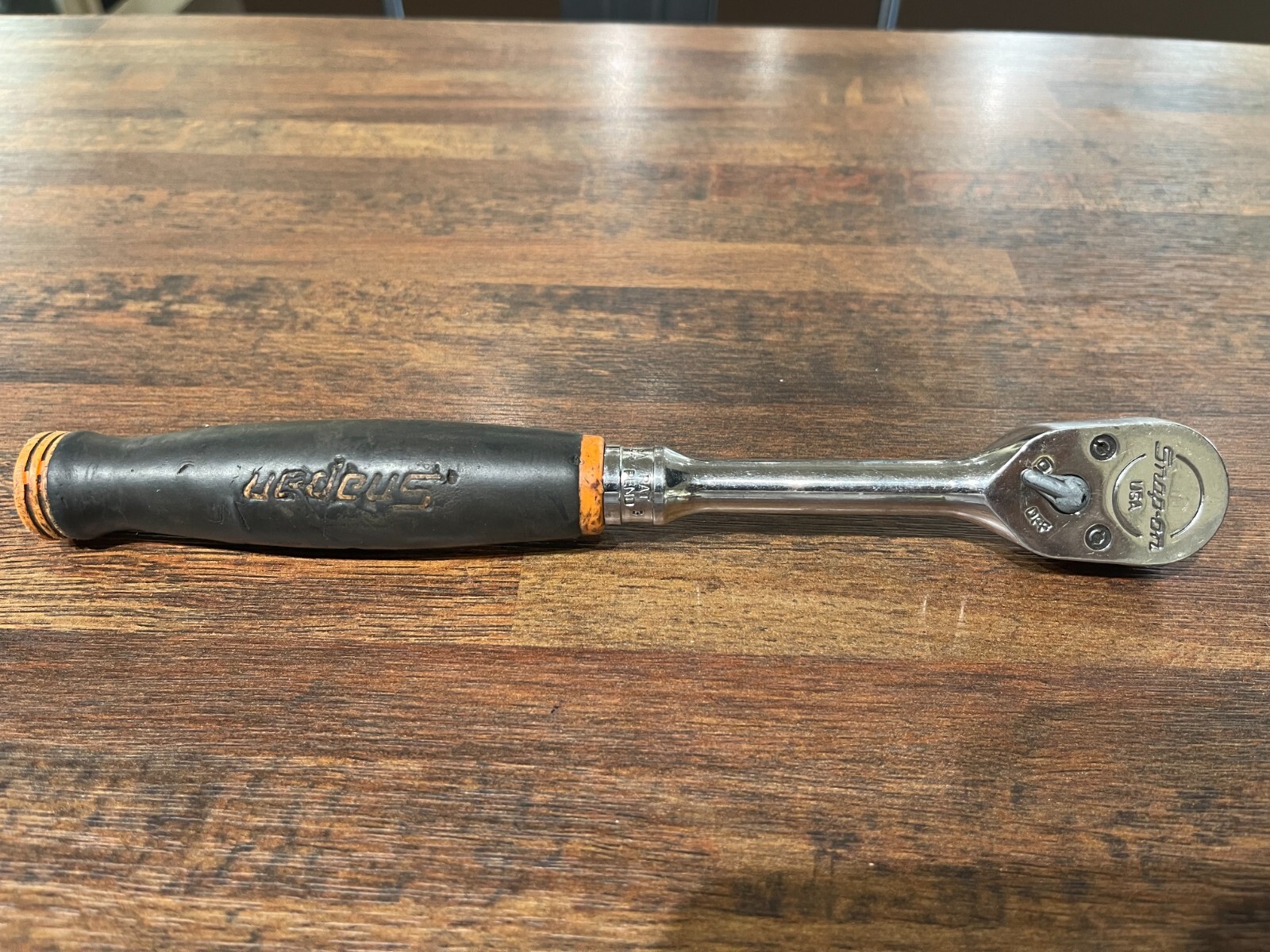 SNAP-ON FH936A 3/8″ RACHET BLACK & ORANGE HANDLE Ships Free 1010