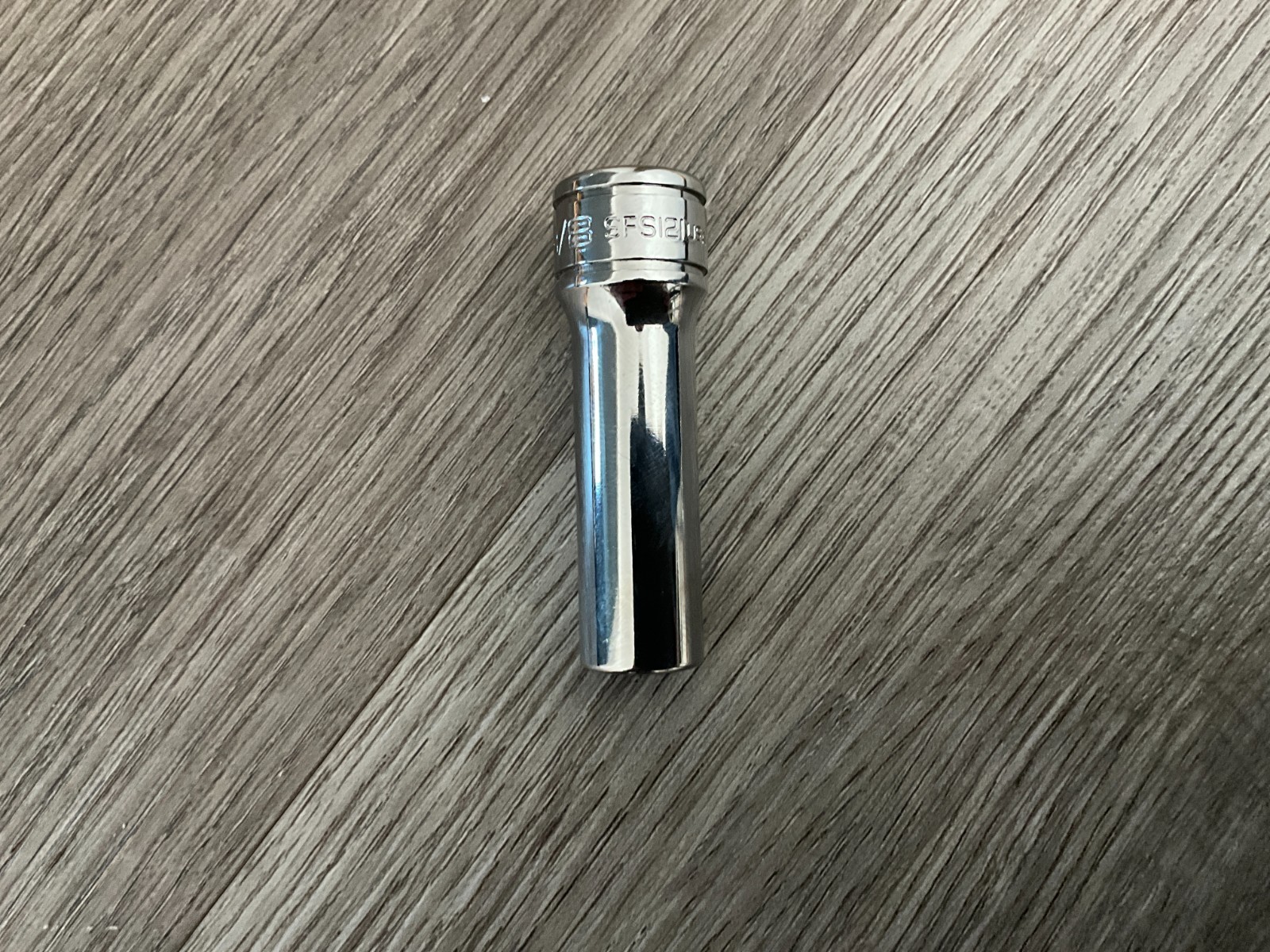 Snap-on #SFS121 3/8″ SAE Deep 6 Point 3/8″ Dr Chrome Socket USA Free Ship New