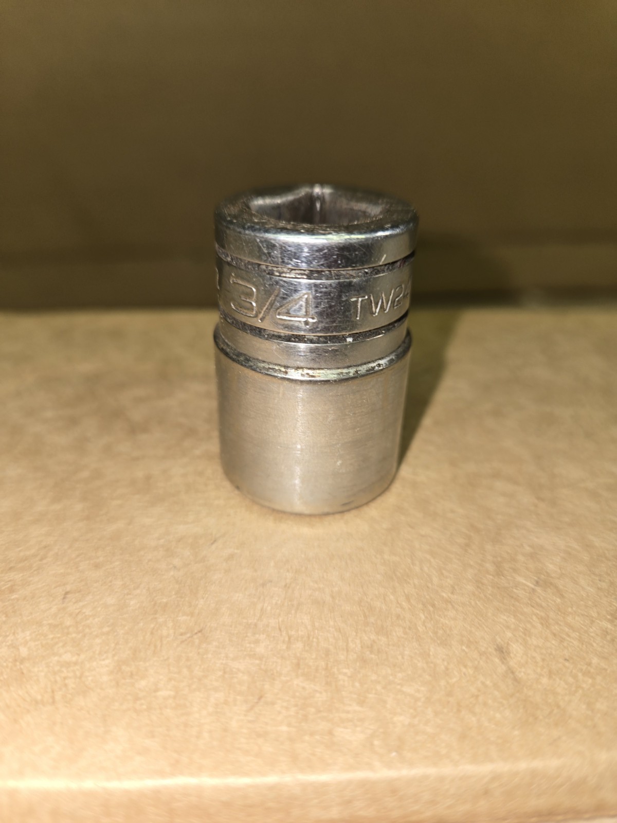 Snap On Tools Sae 3/4″ Socket 1/2″ Drive 6 Point Drive Used