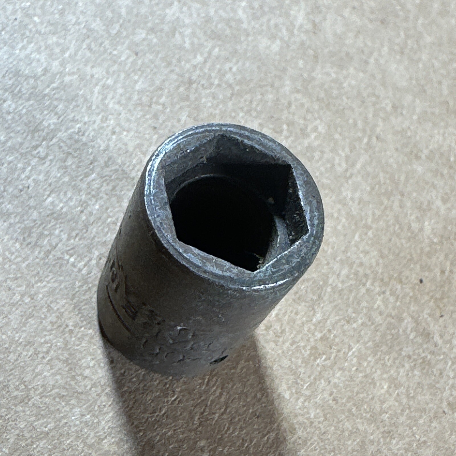 Early Snap-on Tools Industrial GM14 Socket 6 Point 7/16″ SAE 1/4” Drive USA