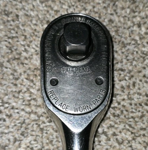 Snap-On S80A 1/2″ Drive Ratchet Standard Chrome Handle Dual 80 Tooth