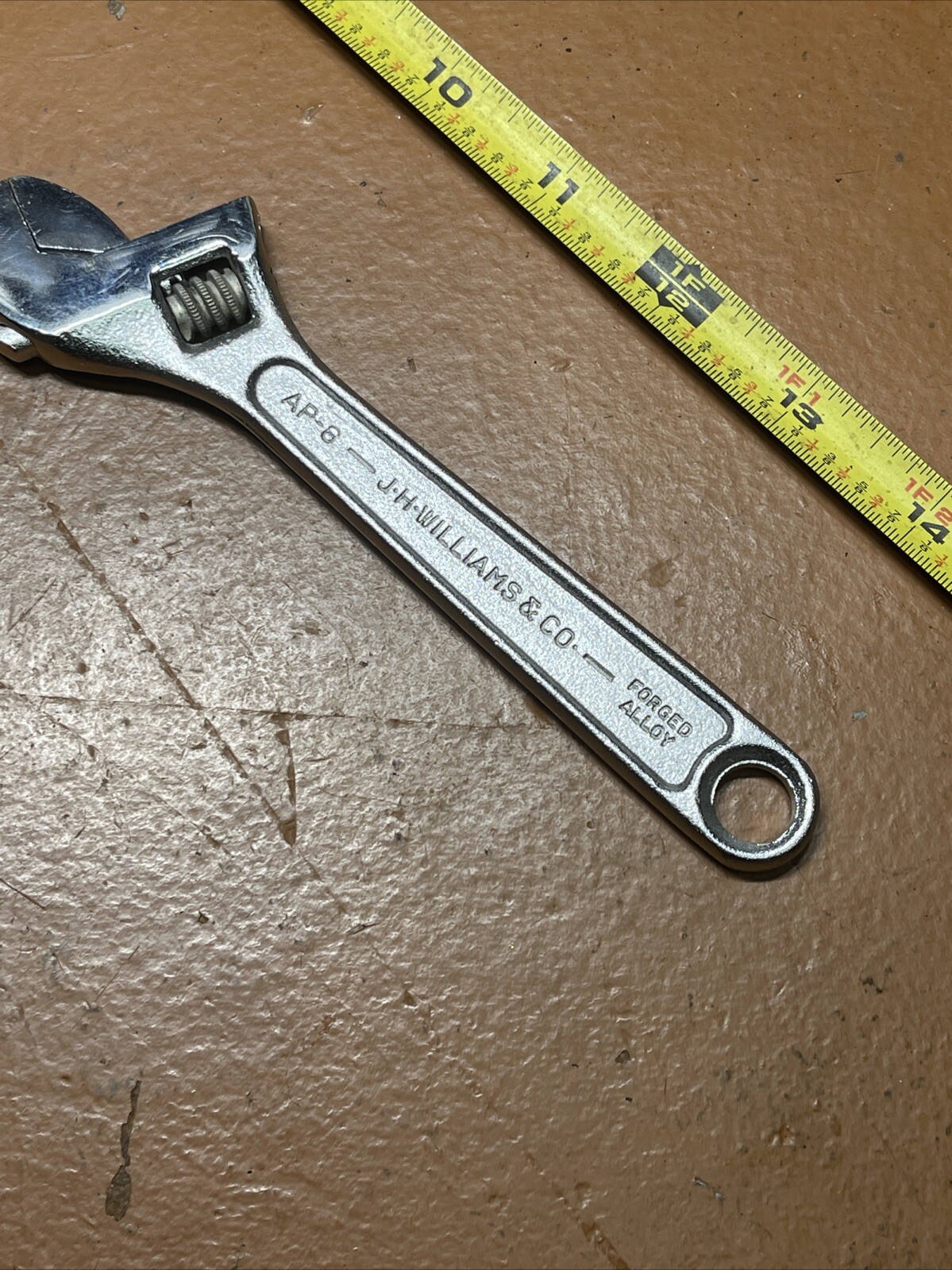 NOS JH Williams USA 6 In Adjustable Crescent Wrench Superjustable – 6″