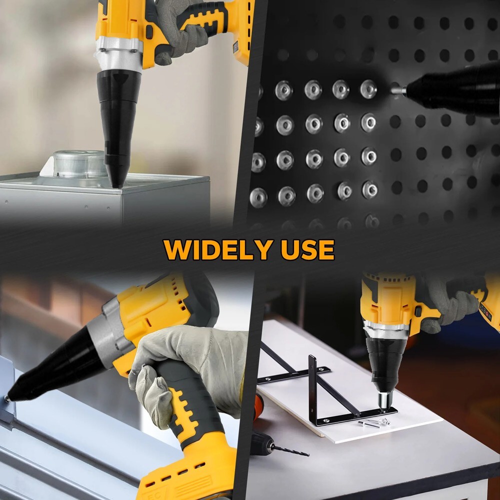 250Nm 3.2~4.8mm For DeWalt DCB 18V 20V Battery Brushless Electric Rivet Nut Gun