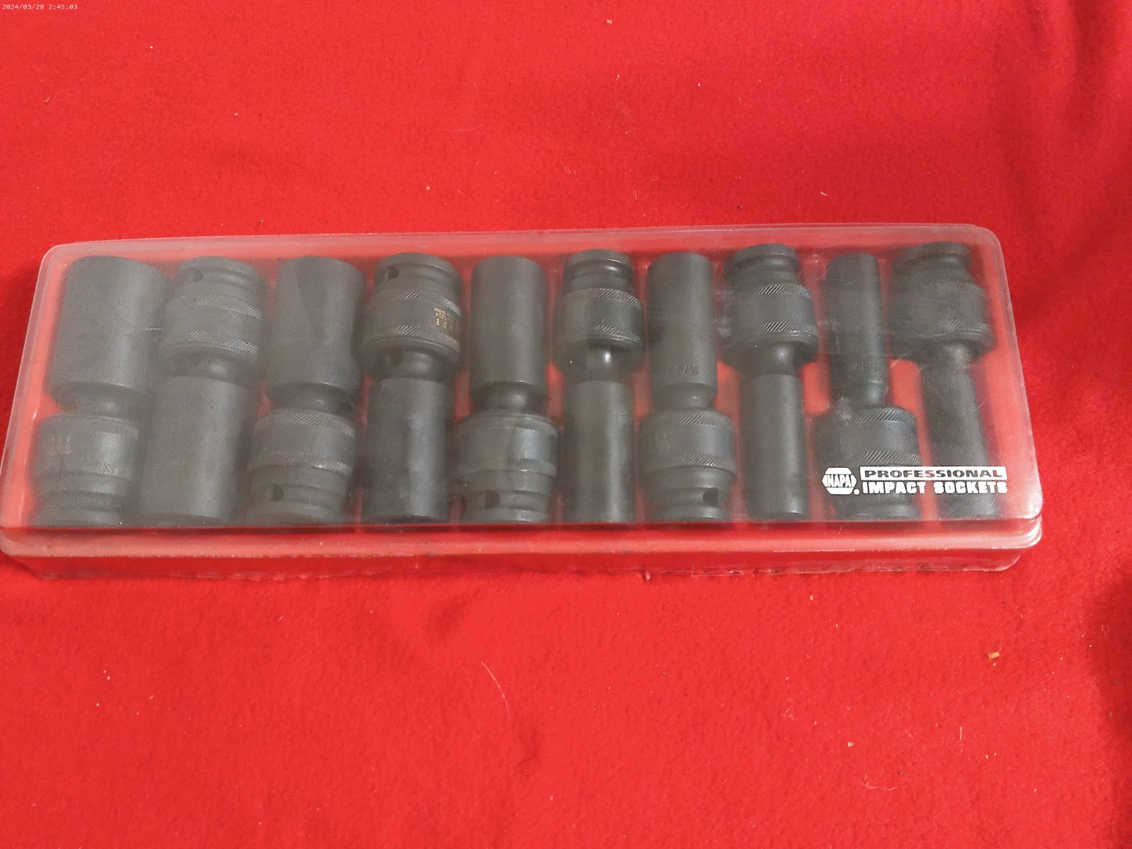 NAPA 1-Piece NPT deep Swivel 1/2″ Drive Impact SAE Hex Bit Set 1/4″ – 15/16″ ^