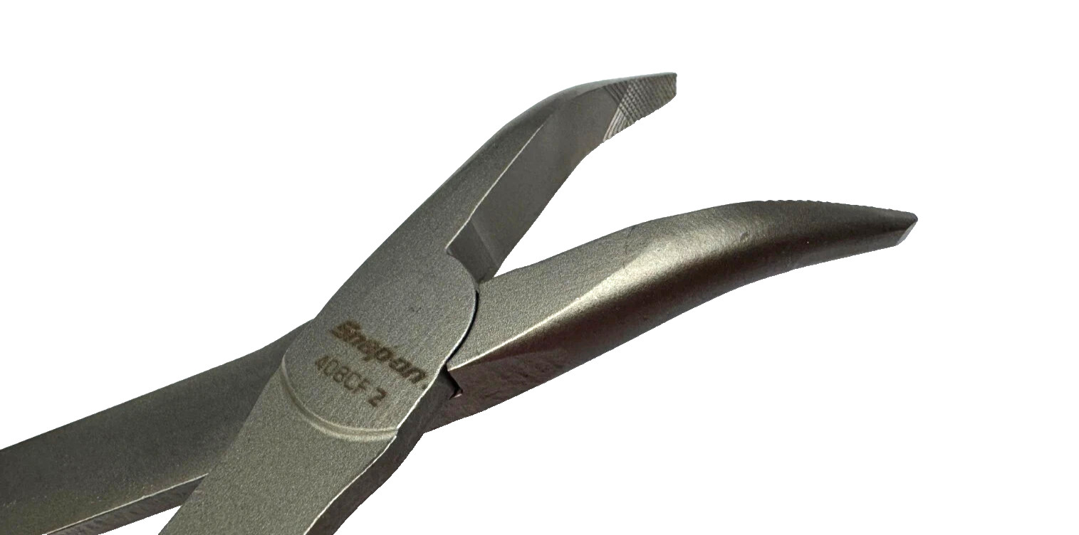 Snap-on Tools HIVIZ Soft Grip 9″ Stork Bent Needle Nose Pliers 408CFHV USA NEW