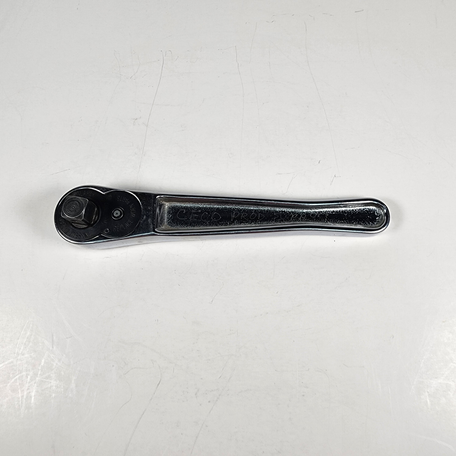 Snap-On Tools USA FN720 Polish Chrome Ratchet 3/8″ Drive – Short Handle 6″ Long