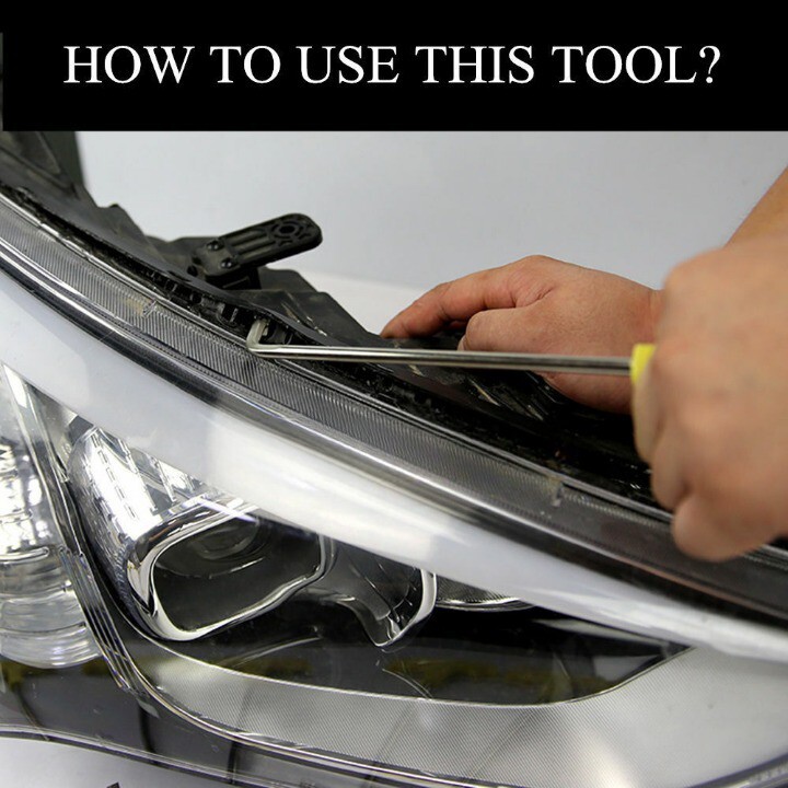 Car Retrofit Tool Open Headlight Housing Cold Glue Sealant Removal Tool Knife