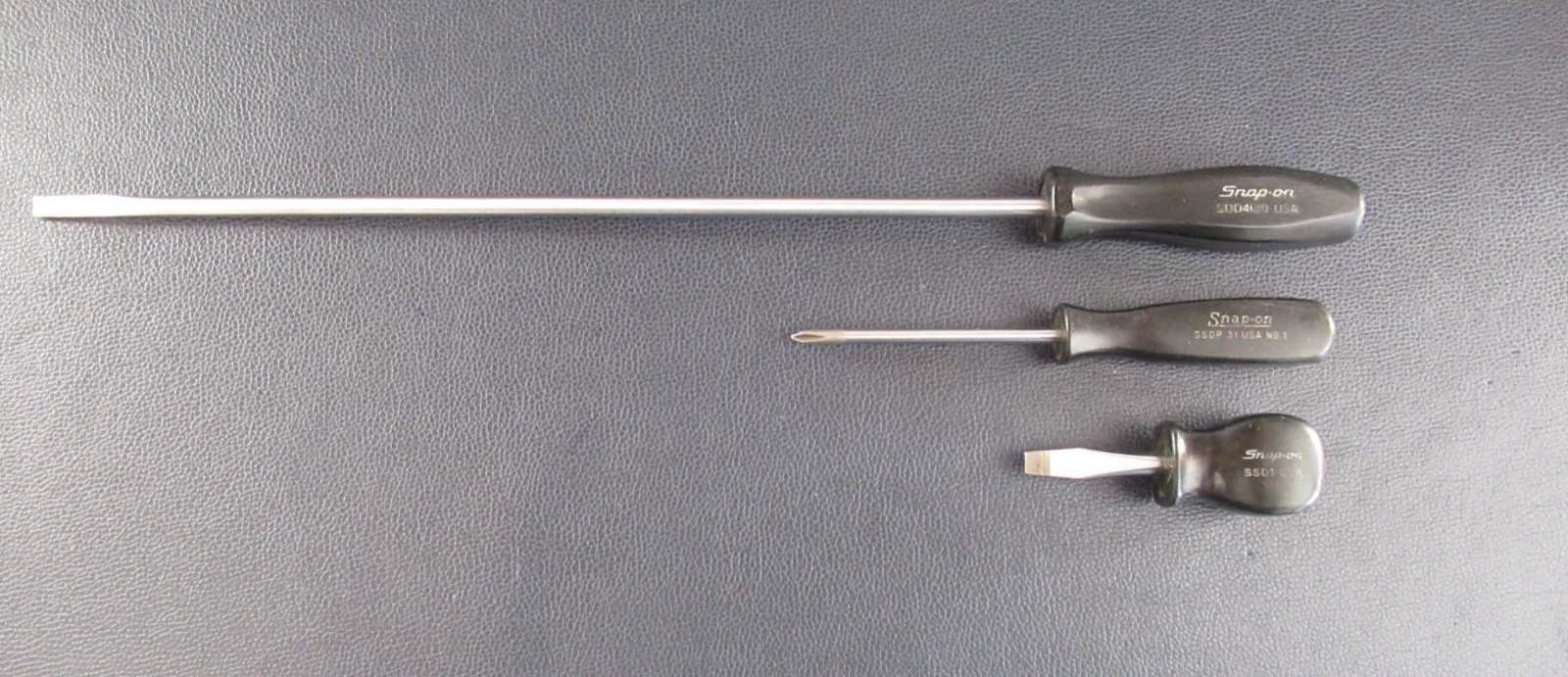 Vintage 3 Lot Snap On Screwdrives SDD4120, SSDP 31, SSD1