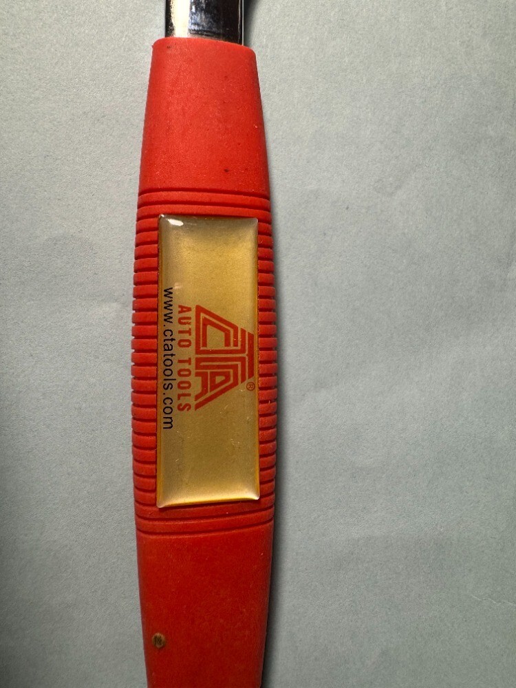 CTA 9/16 IN 6 POINT OIL DRAIN PLUG WRENCH HIGH POLISH RED COMFORT HANDLE 2581