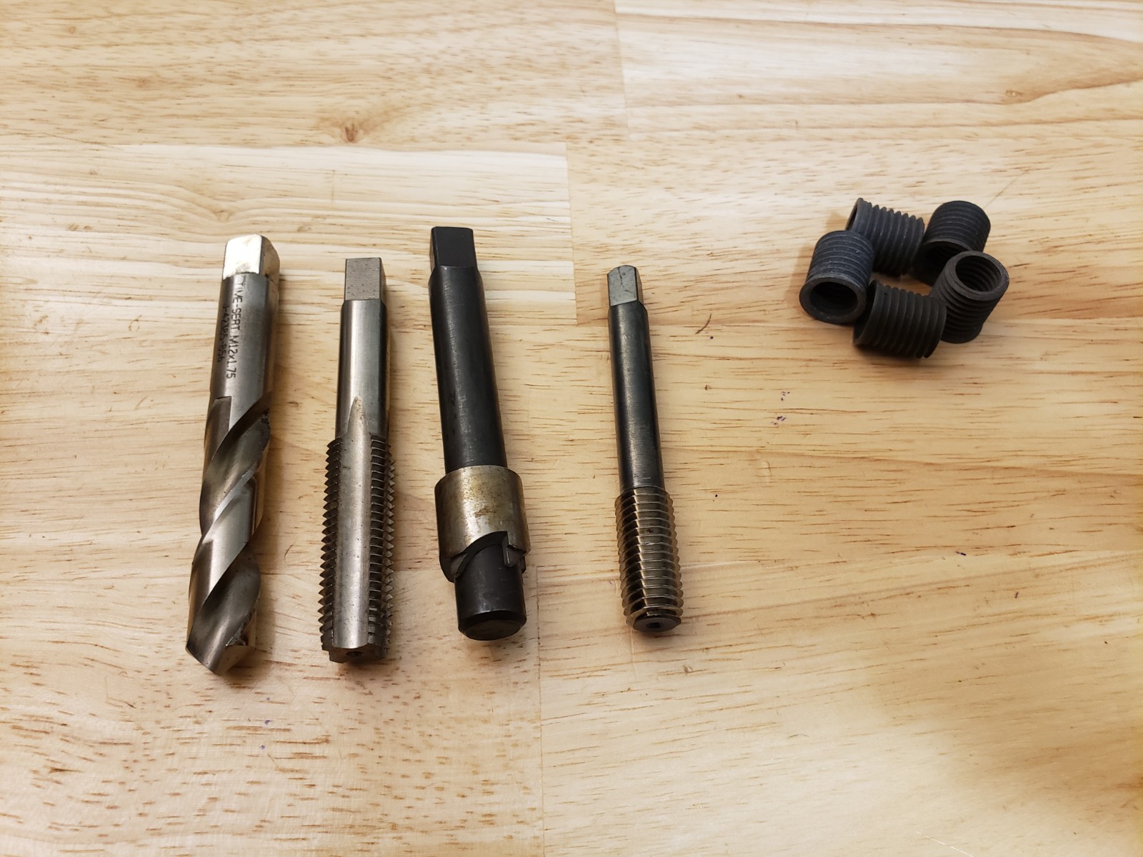 Time Sert M12x1.75 Thread Repair Kit Tap 12mm Metric Insert 16.2mm Long
