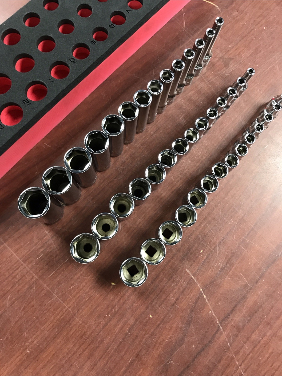 Snap-On (TMM4-STMM15) 42pc 1/4″ Drive 6pt Metric Flank Drive Deep Socket Set