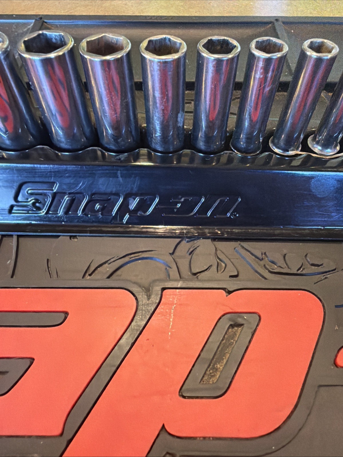 Snap-On 114YSTMMY 14 Pc 1/4″ Dr 6Pt Metric Flank Drive Xtra FDX Deep Socket Set