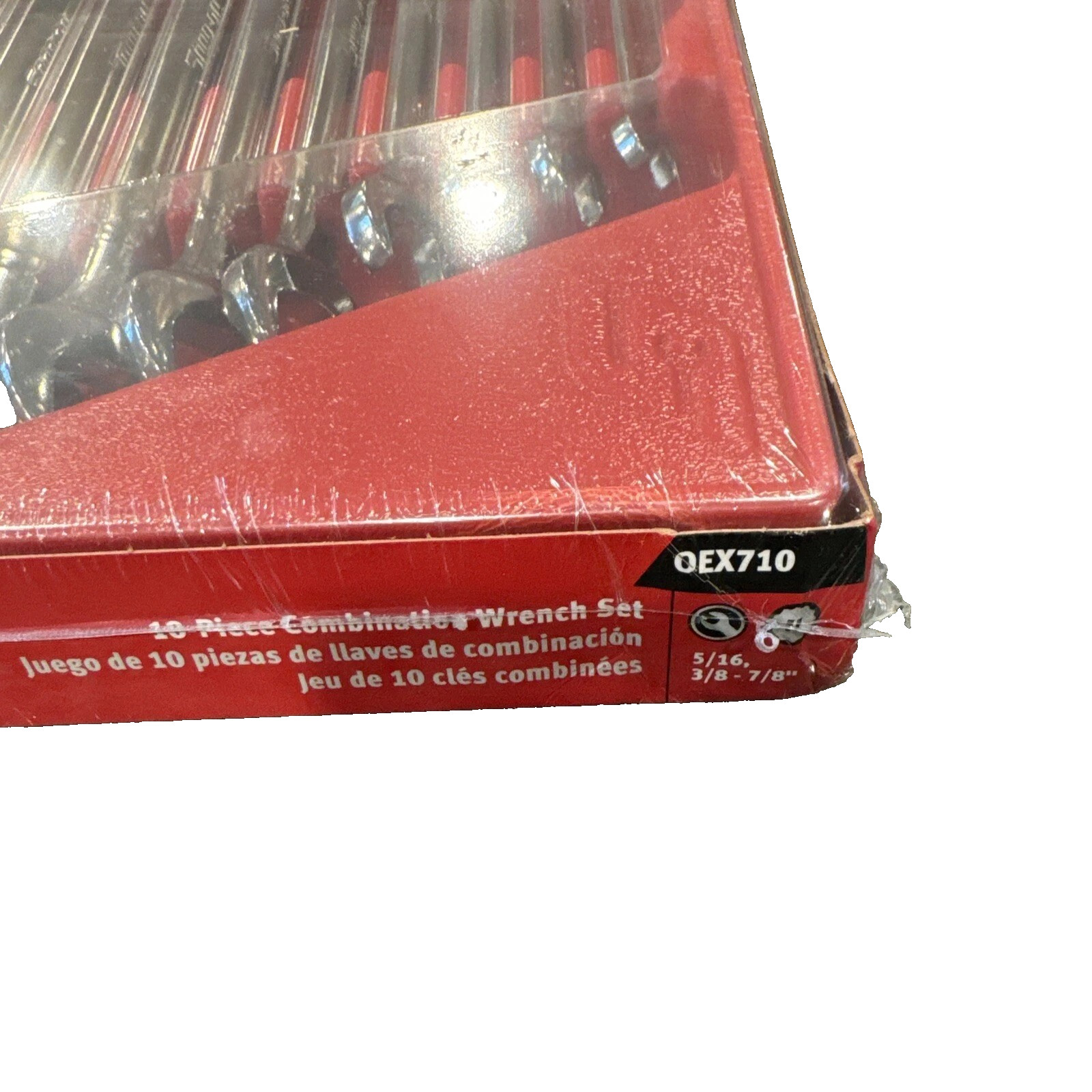New Snap-on™ OEX710 10-pc 5/16″ – 7/8″ 12-Point Box Open Combination Wrench Set