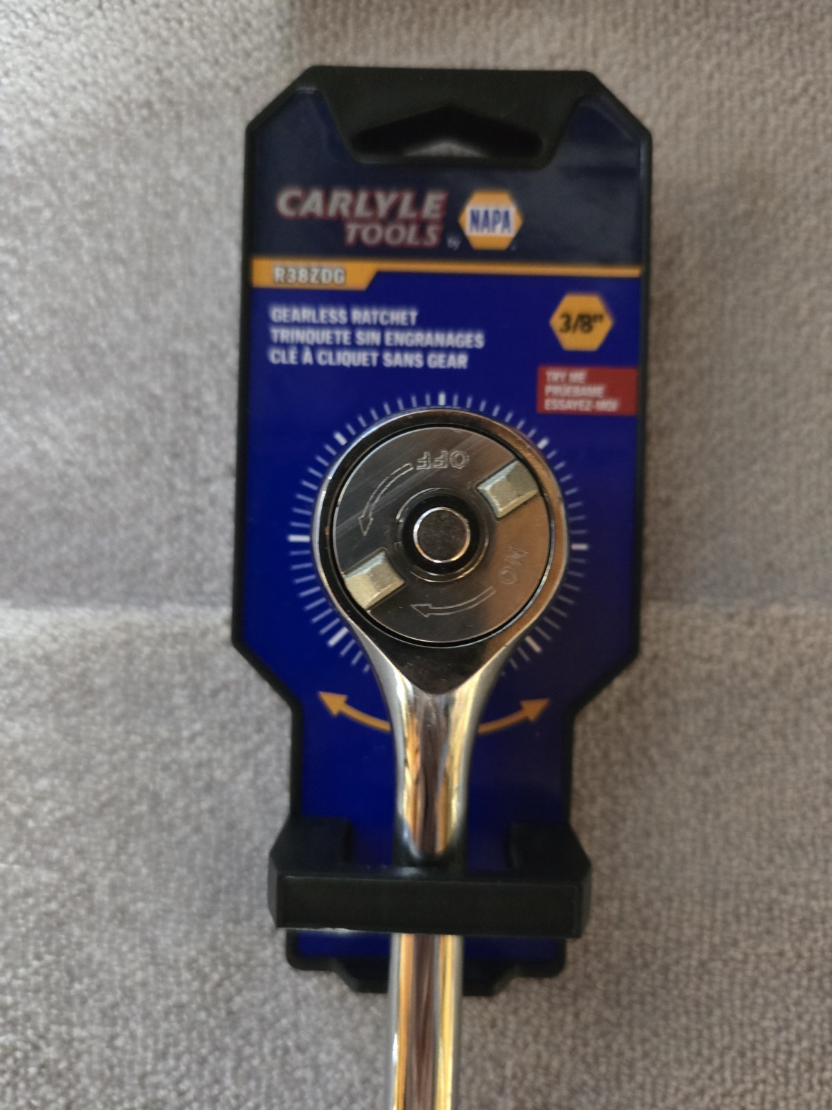 Napa Carlyle R38zdg Gearless Ratchet 3/8