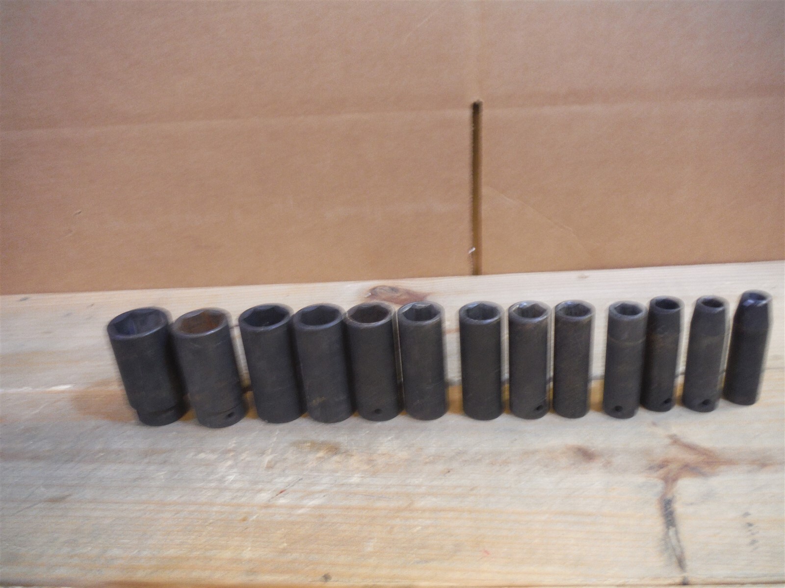 PITTSBURG 13piece 1/2″ drive cr-v sae deep impact sockets 3/8″ thru 1-1/4″ *ndr9