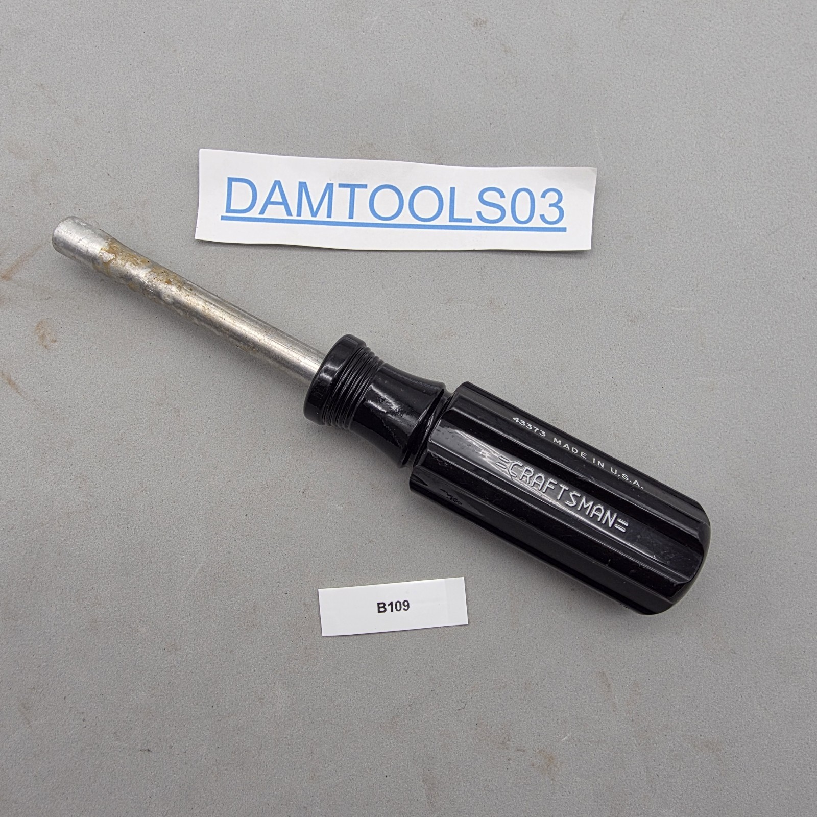 Craftsman Tools Magnetic 1/4″ Hex Bit Dr. Handle Screwdriver Black 43373 USA