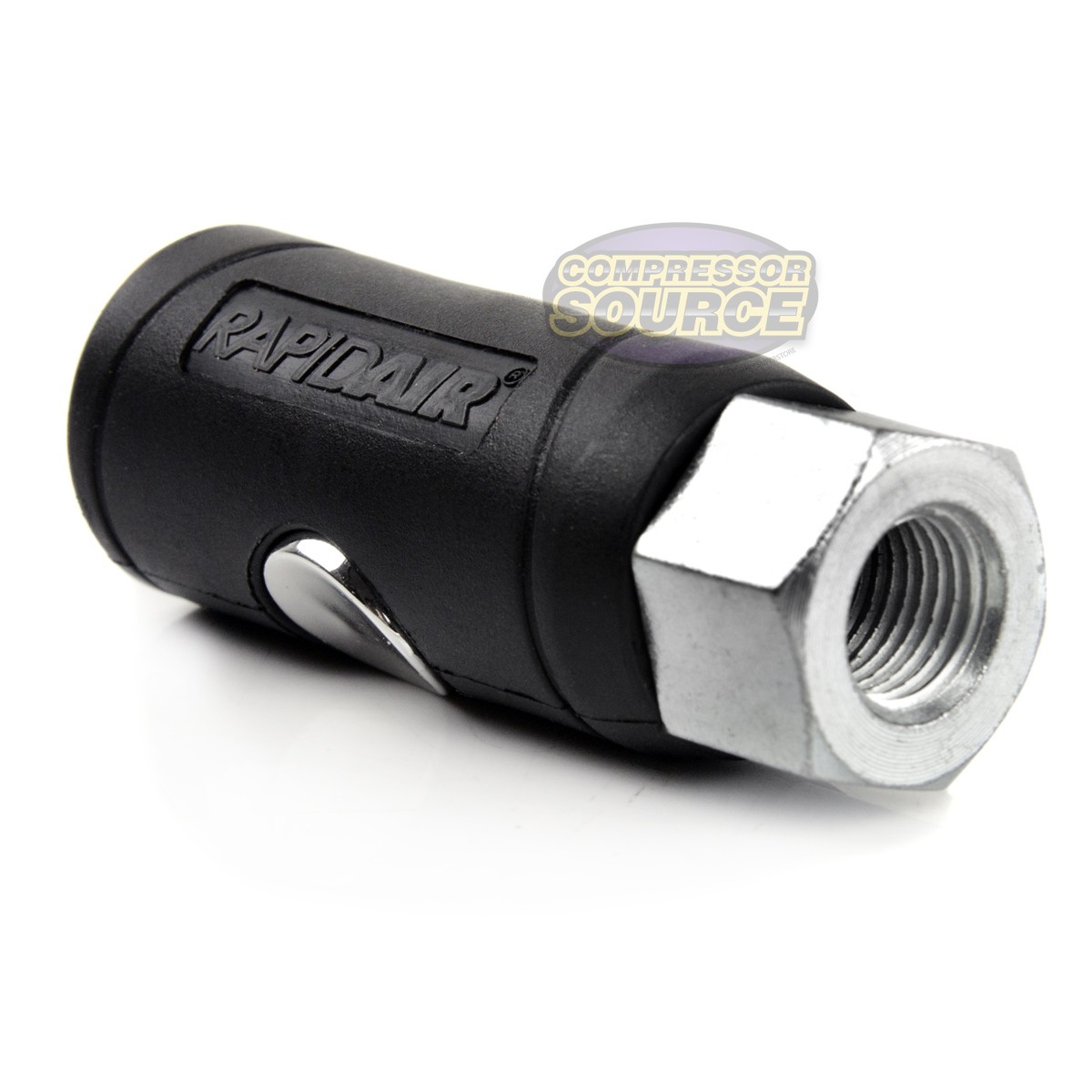 1/4″ FNPT Safety Coupler Industrial Style Air Plug 1/4″ Body Push Button Release