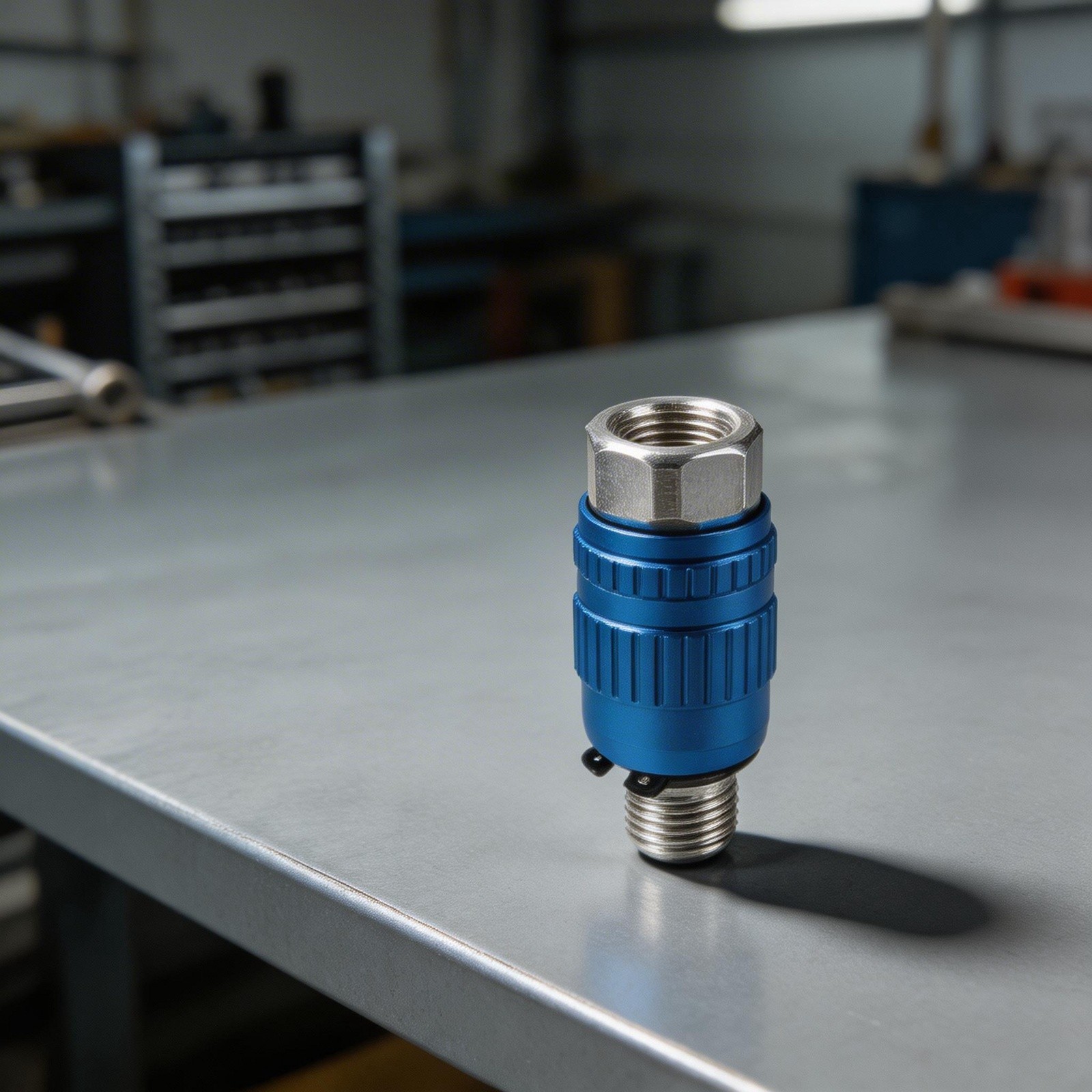 Hexagonal Shape Air Flow Control Valve 1 4 Inch Thread for Pneumatic Tools