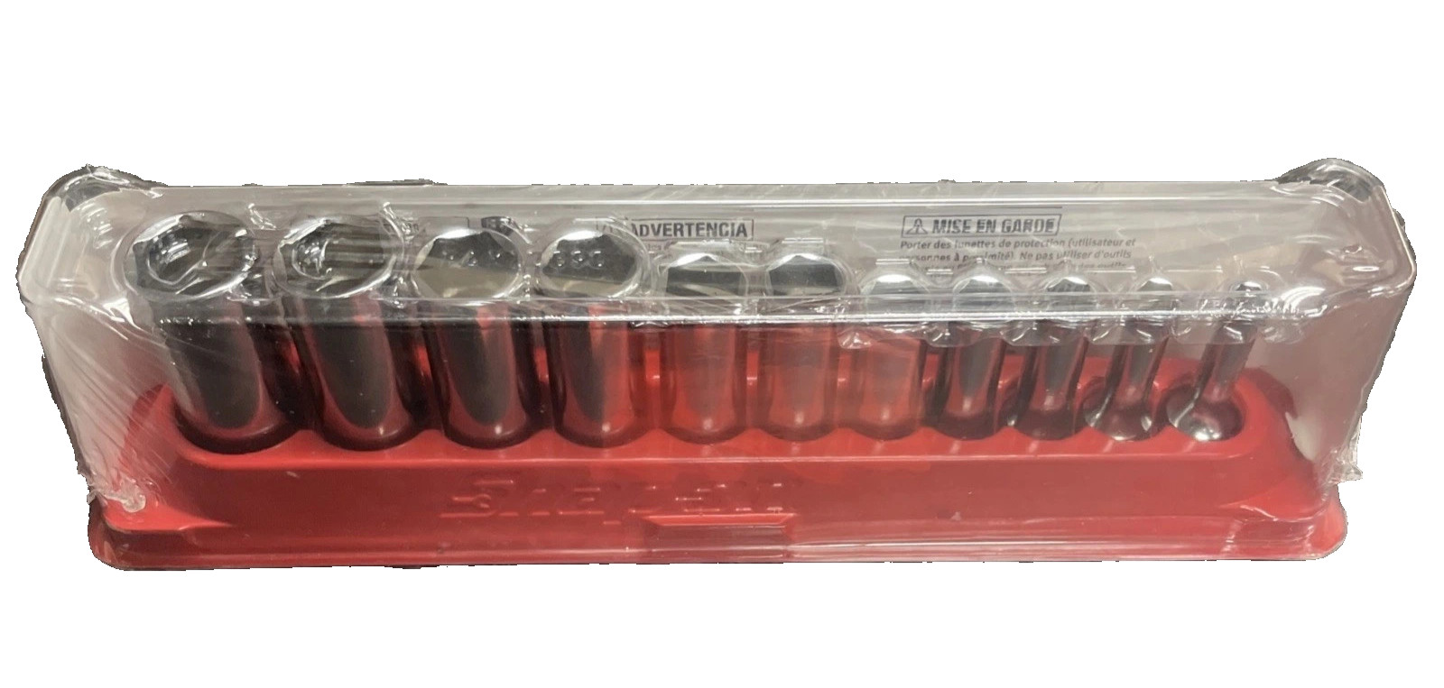 Snap-on 11 pc Tools 11pc 3/8″ Drive SAE 6 Point Deep Chrome Socket Set 211SFSY