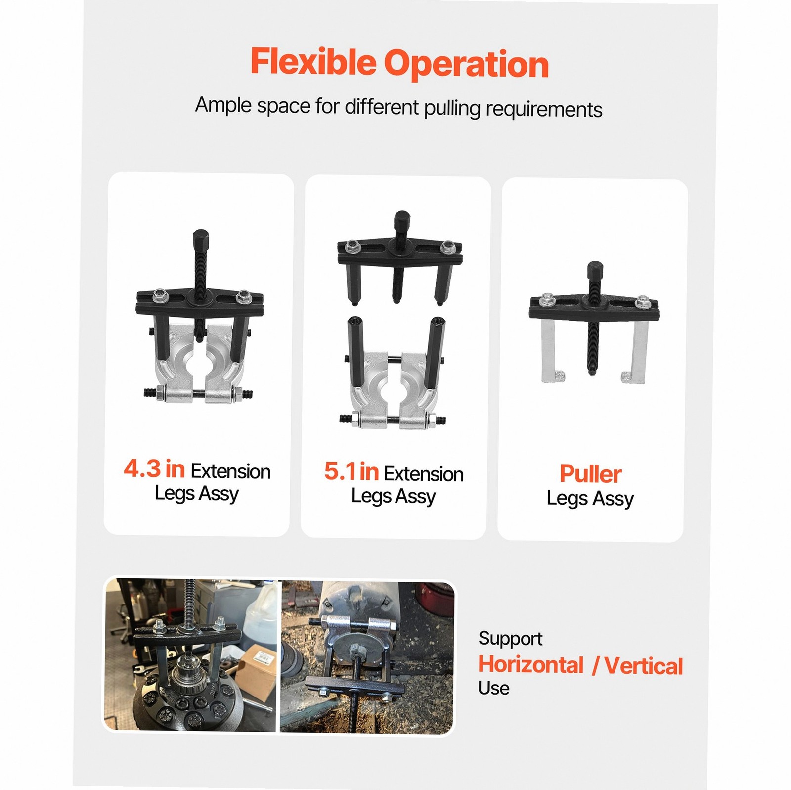 Heat-Treated Steel 5-Ton Bearing Puller Set