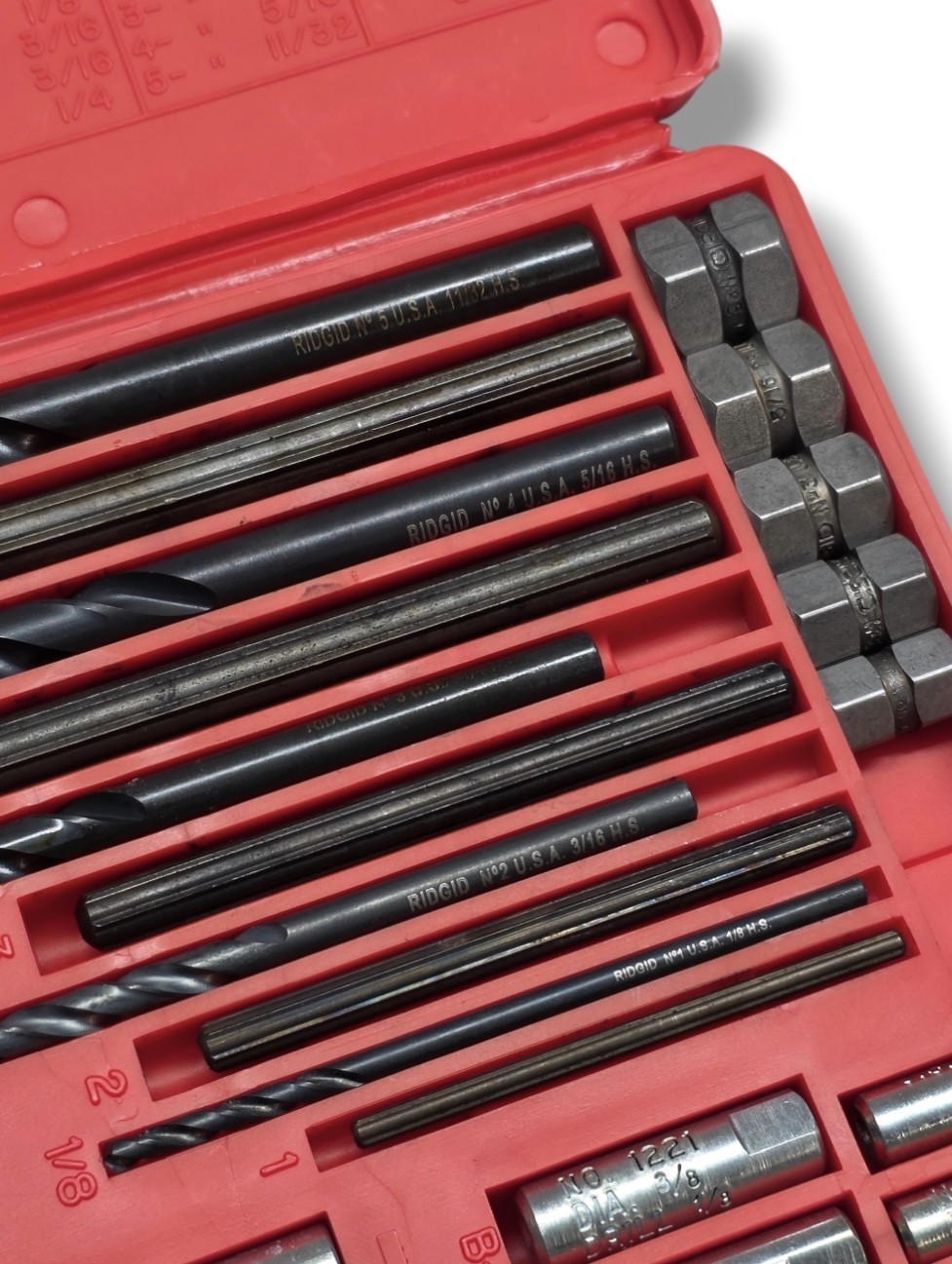 Blue Point Ridgid Tools USA 25pc Screw Extractor Set No1020