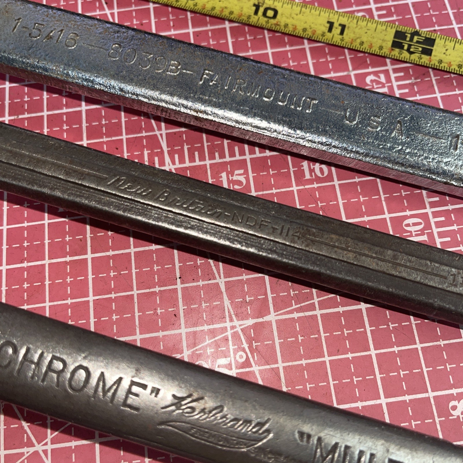 USA Made 5 Piece SAE 12 Point Offset Box End Wrench Set 1-5/16 – 11/16 In Jumbo