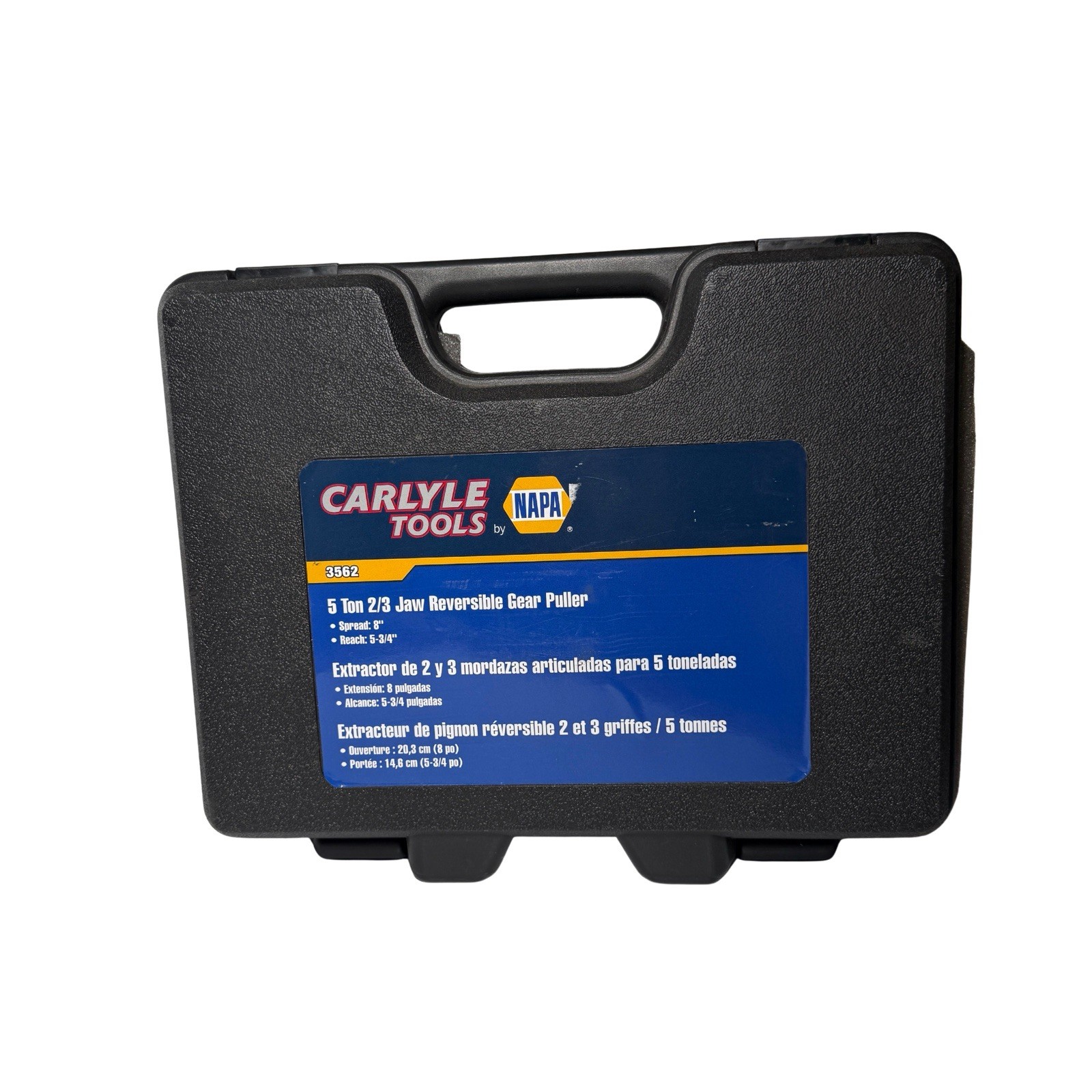 CARLYLE TOOLS BY NAPA 5 TON 2/3 JAW REVERSIBLE GEAR PULLER 3562 USED