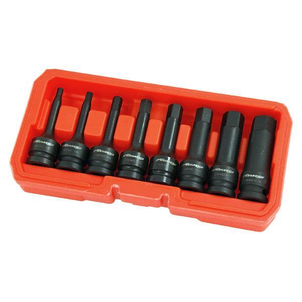 Allen Hex Key Socket Set Impact 8pc 1/2″ Drive Int Hex 5 -19mm Deep 75mm