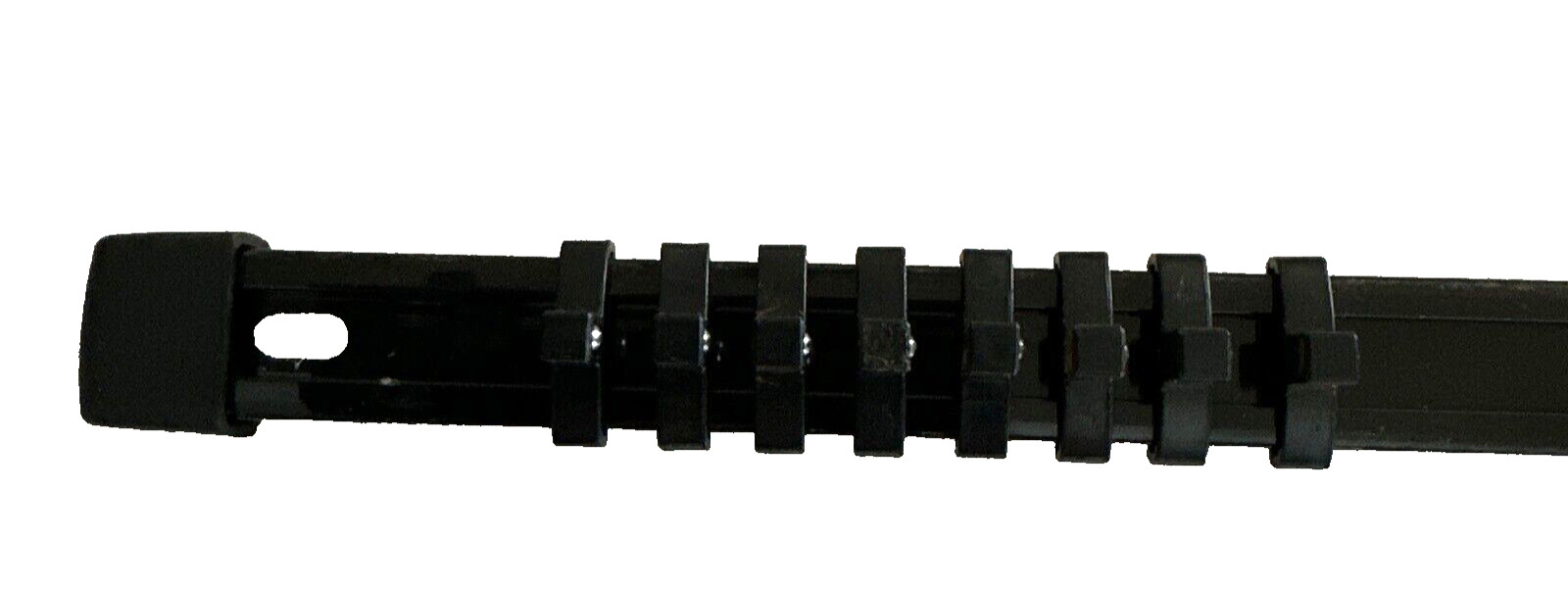 Unbranded Socket Holder Rail 16 1/4″ Clips Black Plastic Mountable