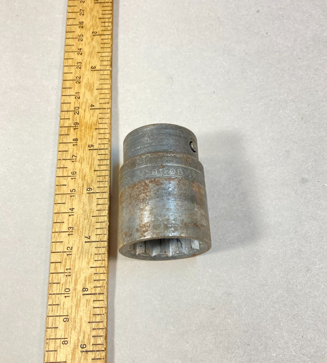 Snap-on 1-3/16″ Socket 3/4″ Drive 12 Point Shallow #LDH-382 USA